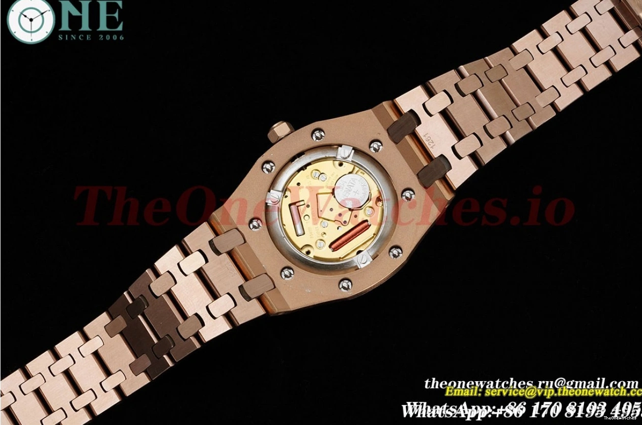 Qtz 33mm JJF Diamond White RG Swiss Ladies Oak Royal RG 0302